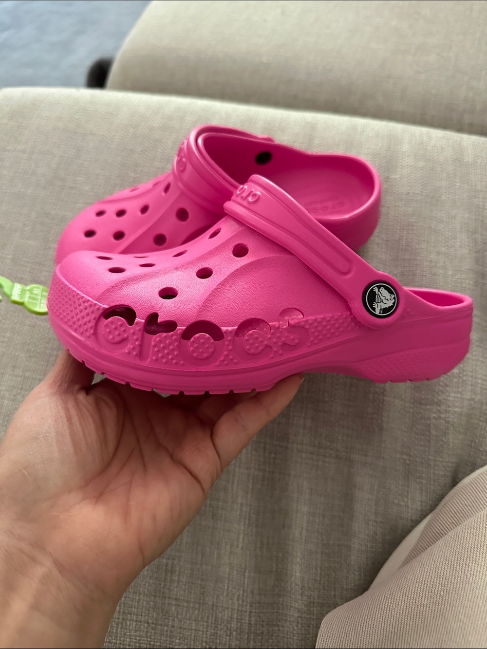 New CROCS Kids Clog in Bright Pink - Picture 3 of 4
